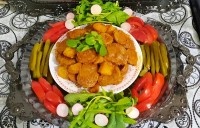 خوراک سوسیس سیب زمینی