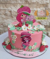 کیک دختر توت فرنگی