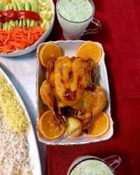 مرغ بریان خانگی