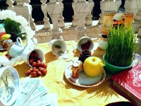 سفره هفت سین کاره خودم ساحل