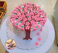 کیک زیبای بهاری