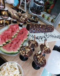 پودینگ شکلاتی تولد داداشی