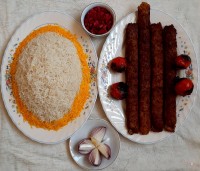 کباب کوبیده زعفرانی