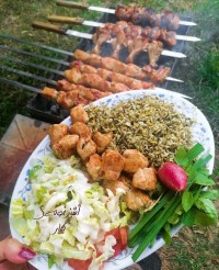 جوجه کباب زعفرانی