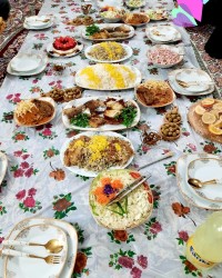سفره مهمانی عید