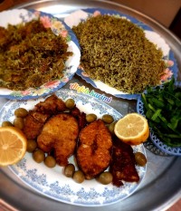 سبزی پلو ماهی شب عید