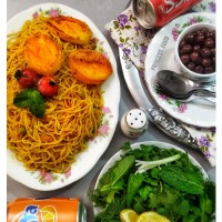 اسپاگتی ویژه با عطر آویشن