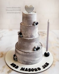 کیک طبقاتی کیک خامه ای