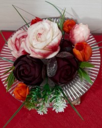 تمرین گل رز با شلغم، لبو وهویج