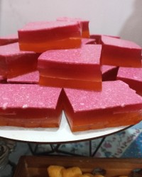 ژله سه رنگ برای تولد دختر گلم