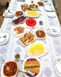 سفره مهمانی.عید نوروز مبارک