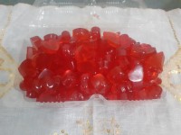 پاستیل با طعم توت فرنگی سفارش مشتری گلم ازتهران وزن پاستیل یک کیلوگرم