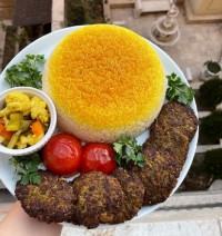 کباب تابه ای با (بادمجان کبابی)