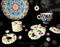 شیرینی رینگ پسته وشکلات