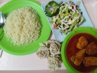 چلو مرغ و سالاد فصل