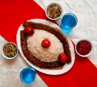 کباب کوبیده زعفرانی