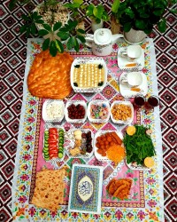 سفره _افطار ورق بزنین