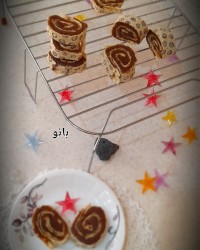 رولت حلوا با نان لواش،بانوپز