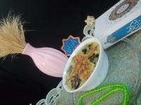 آش رشته نذری به نیت امام حسن