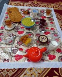 اینم سفره افطار روز چهارم❤