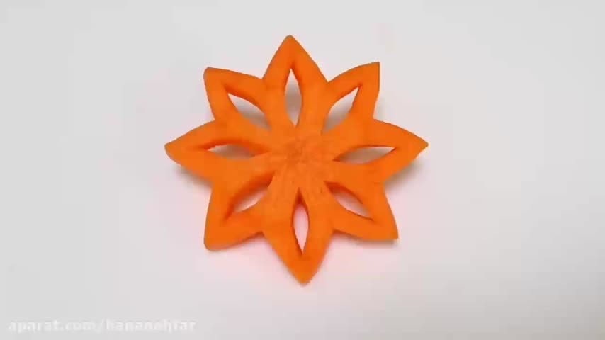 تزیین هویج ادامشم میزارم