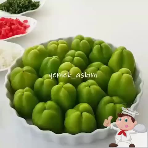 دلمه فلفل دلمه ای