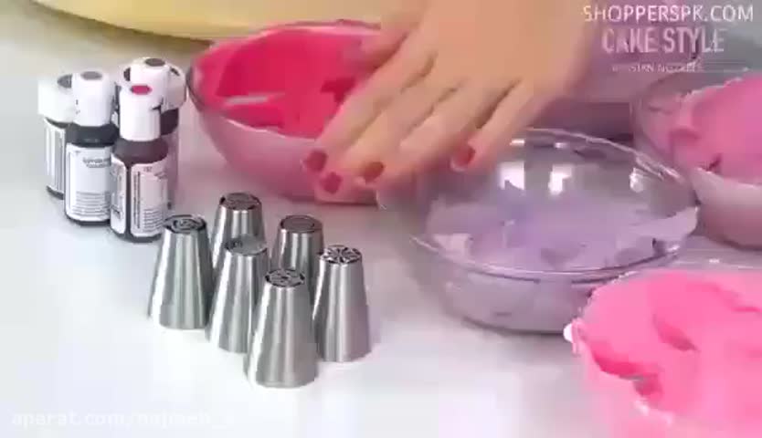 تزئین کیک باماسوره سه بعدی