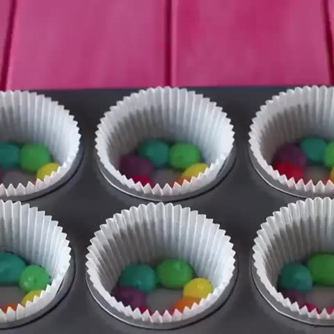 مینی کیک رنگارنگ