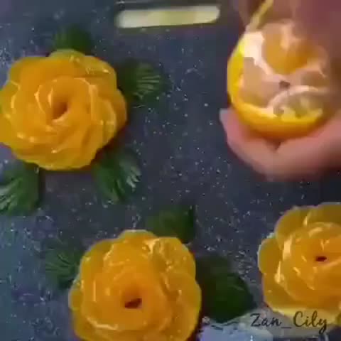 میوه آرایی با نارنگی