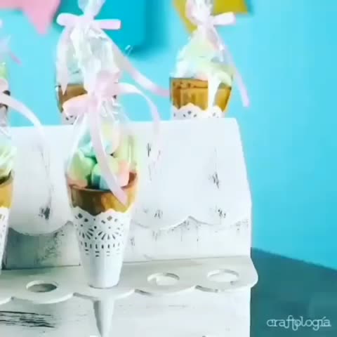 قیف خوراکی برای تولد..