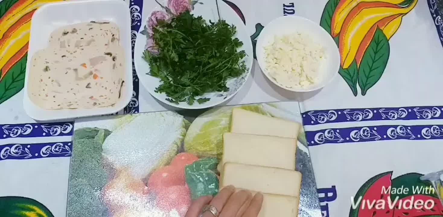 رول ژامبون و پنیر