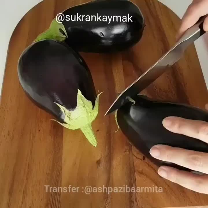 غذای ساده با بادمجان