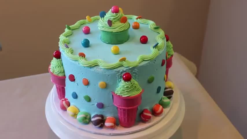 تزئین کیک یک دقیقه ای - شهربازی