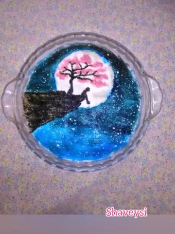 نقاشی روی ژله