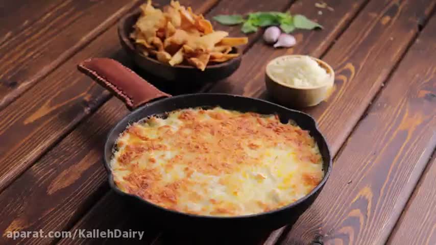 دیپ پنیر با چیپس لازانیا