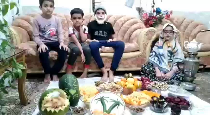 اینم خواهرزاده ها وبرادرزاده های عزیزم... یلدامبارک درخانه بمانیم