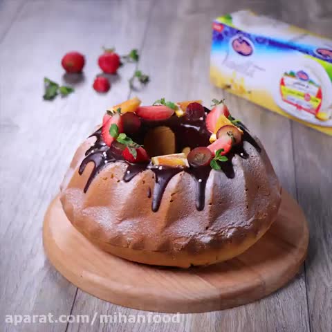 کیک بستنی عصرانه