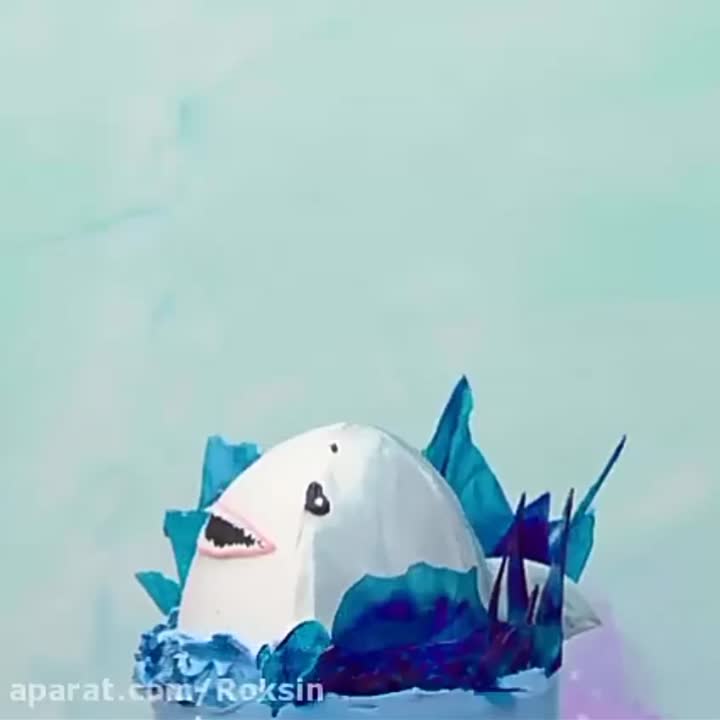 تزئین کیک دریایی