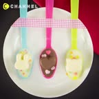 قاشق های شکلاتی