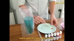 درست کردن مرنگ رنگی