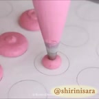 تزئین شیرینی ماکارون