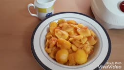 دسر هلو با ژله