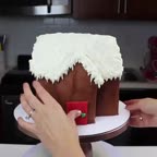 تزیین کیک کلبه رویایی?