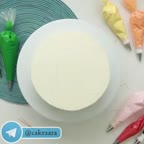 ایده تزیین یه کیک ساده و شیک