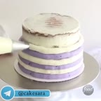 تزئین کیک با تم بستنی قیفی