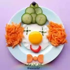 تزیین بشقاب کودک