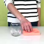 تزئین دستمال سفره به شکل گل رُز