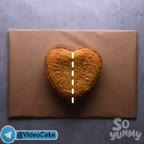 تزئین کیک قلبی به شکل سگ