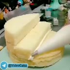 تزیین زیبا و ساده کیک