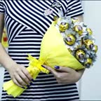 تزیین دسته گل شکلاتی